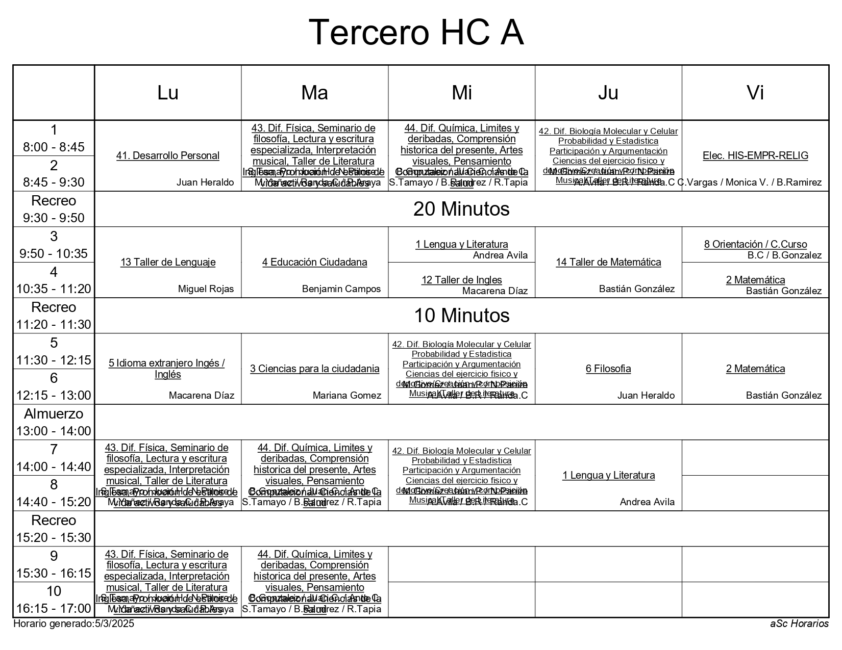 3 HC A 2025