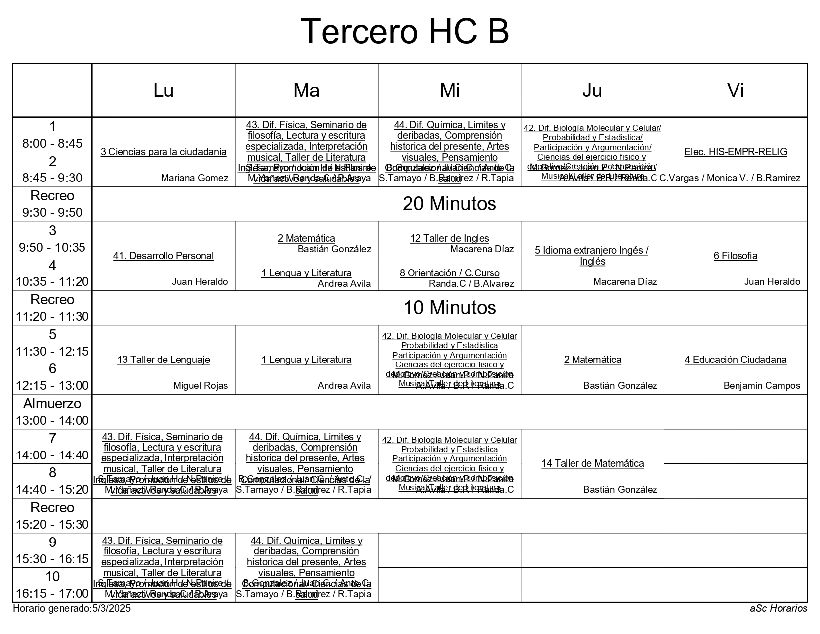 3 HC B 2025